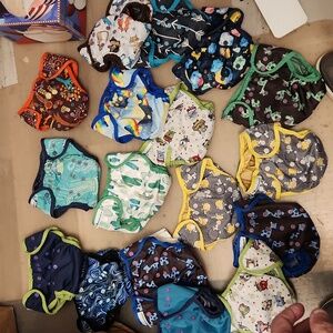 Lot of 17 best bottom one size diaper covers